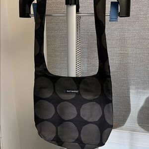 Marimekko Black and Gray Circle Pattern Bag